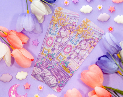 🎓 Pastel Academia Bookmark – Glossy & Double-Sided! 💼