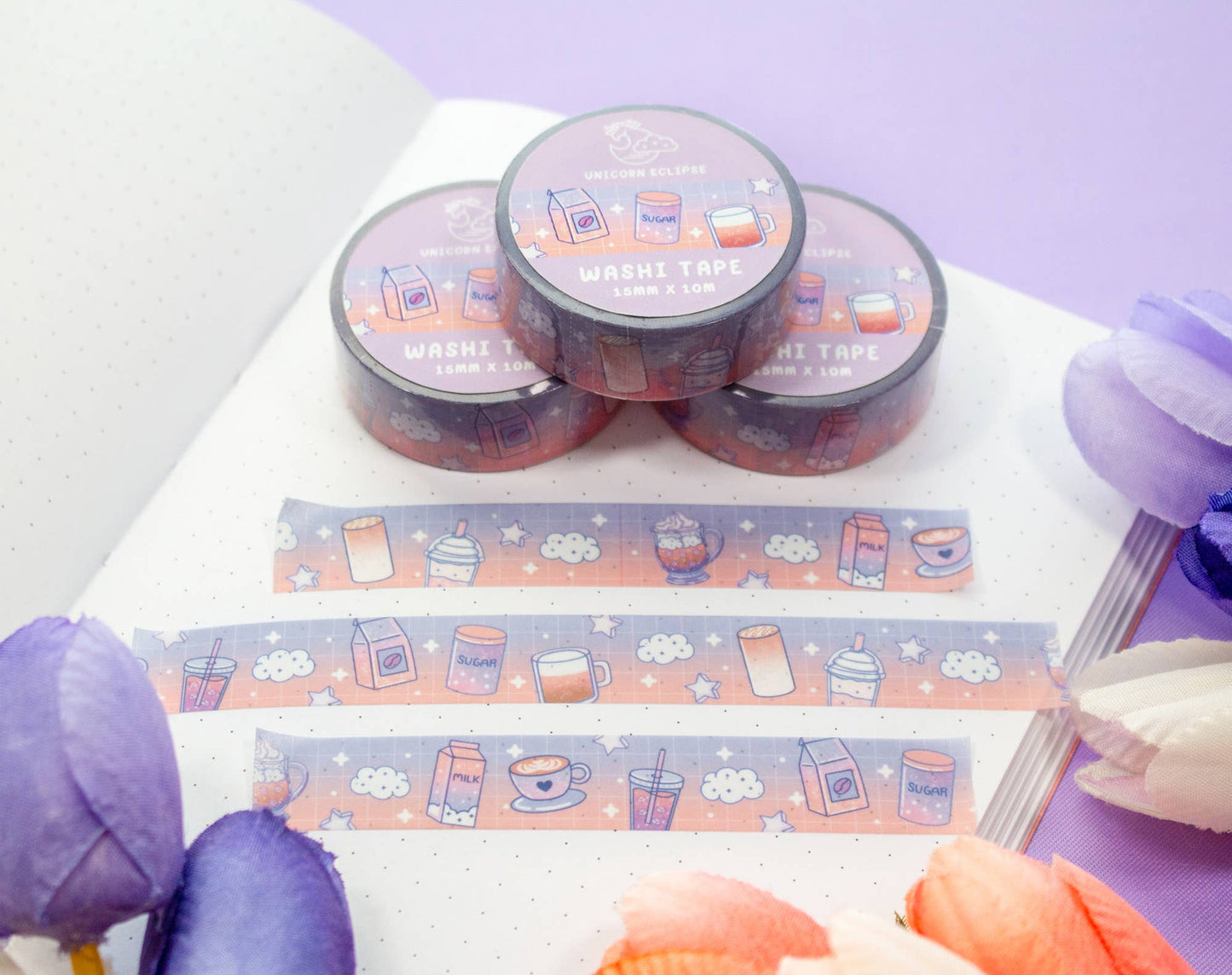 ☕ Coffee Shop Washi Tape – Cozy Café Vibes!