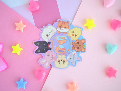 ATEEZ Light Stick Vinyl Sticker – K-pop Waterproof Die Cut 🎤✨