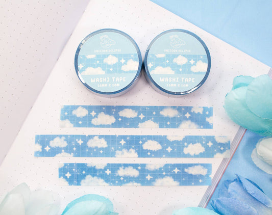 ☁️ Cloud Sky Washi Tape – Soft Skies, Soft Touch!