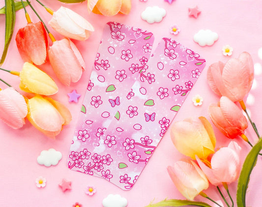 🌸 Sakura Bookmark – Glossy & Double-Sided! 🌸