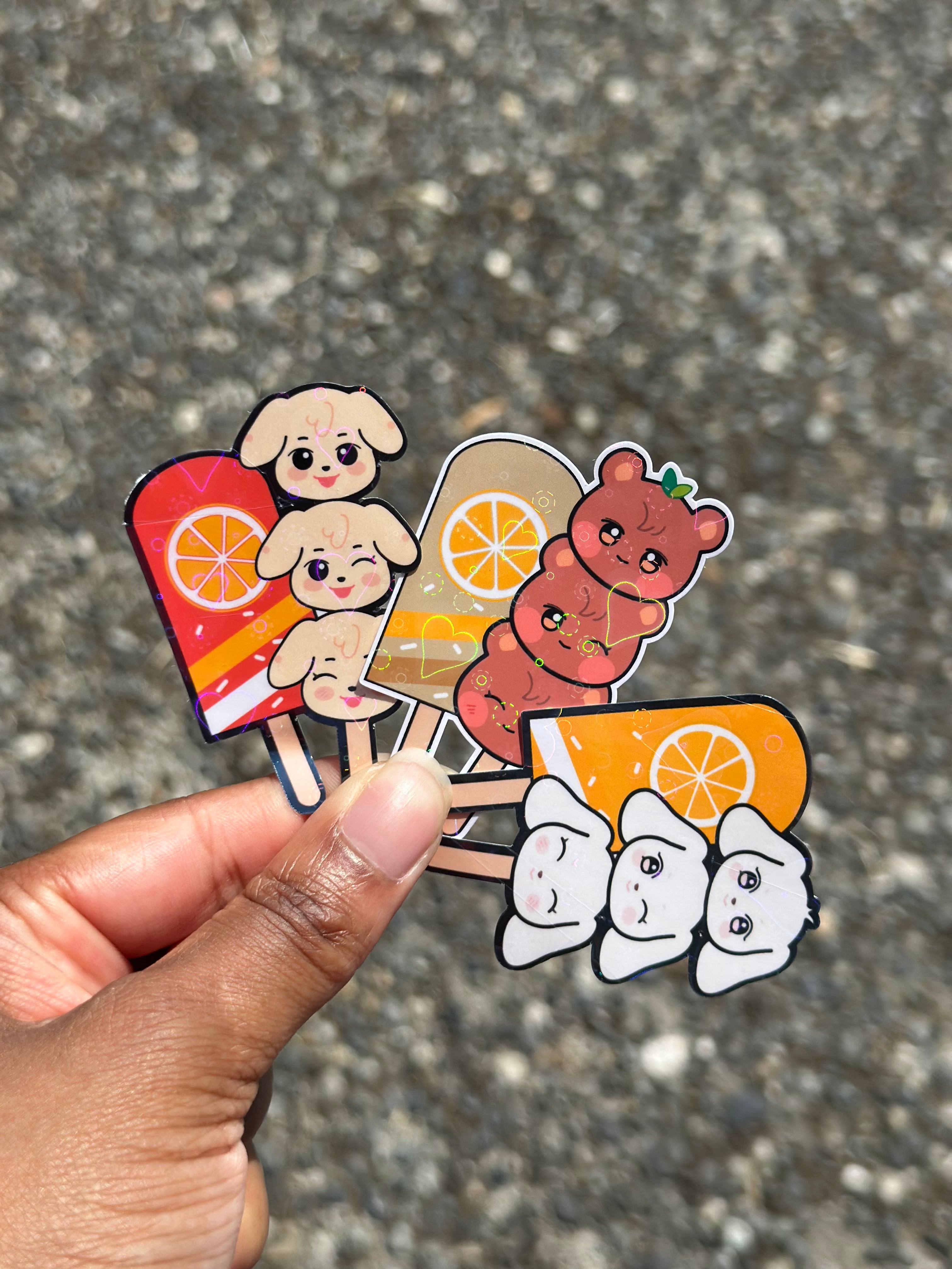🍭 Aniteez Lollipop Stickers – Holographic & Sweet!-thumbmail-2