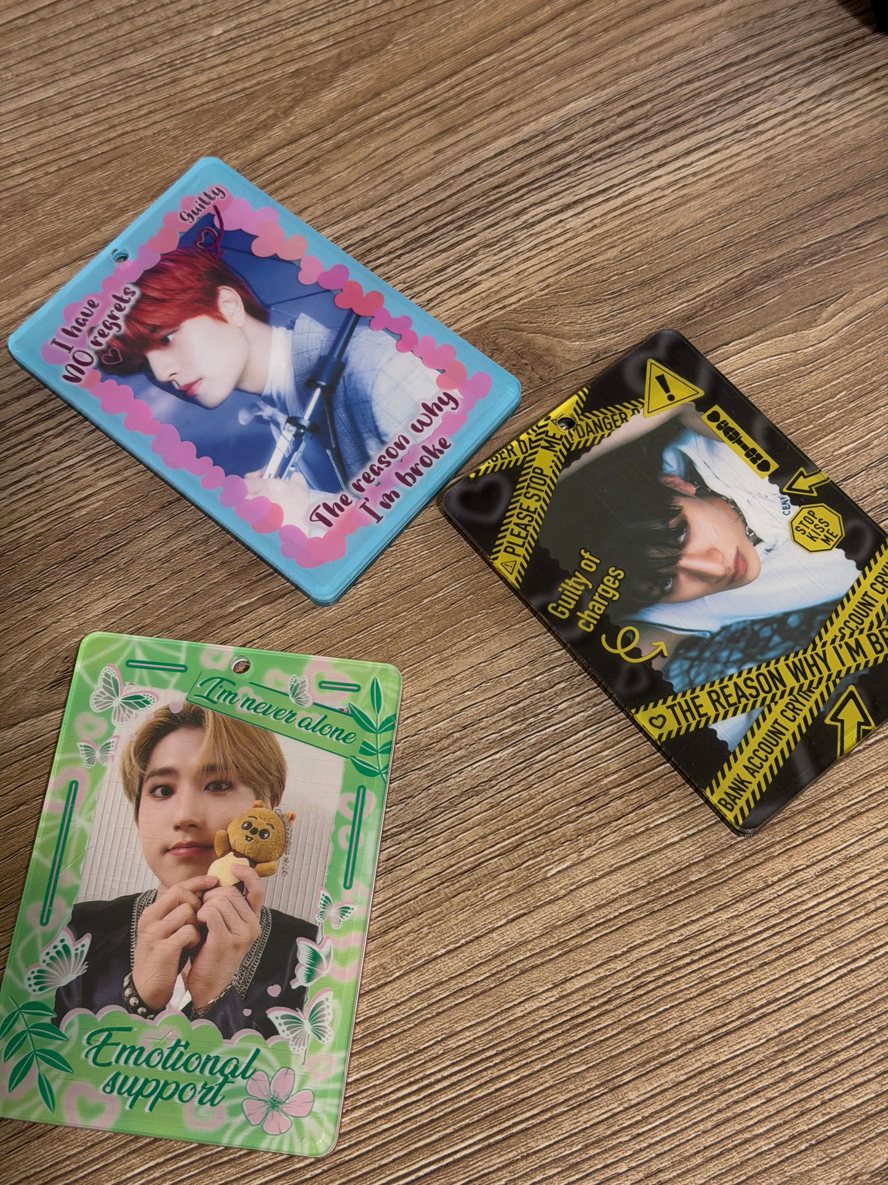 Photo Card Holders – “Reasons Why I’m Broke” & Minsung Edition