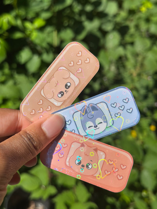 🩹 Skzoo Bandaid Stickers – Cute, Chaos, & Post-Concert Recovery!