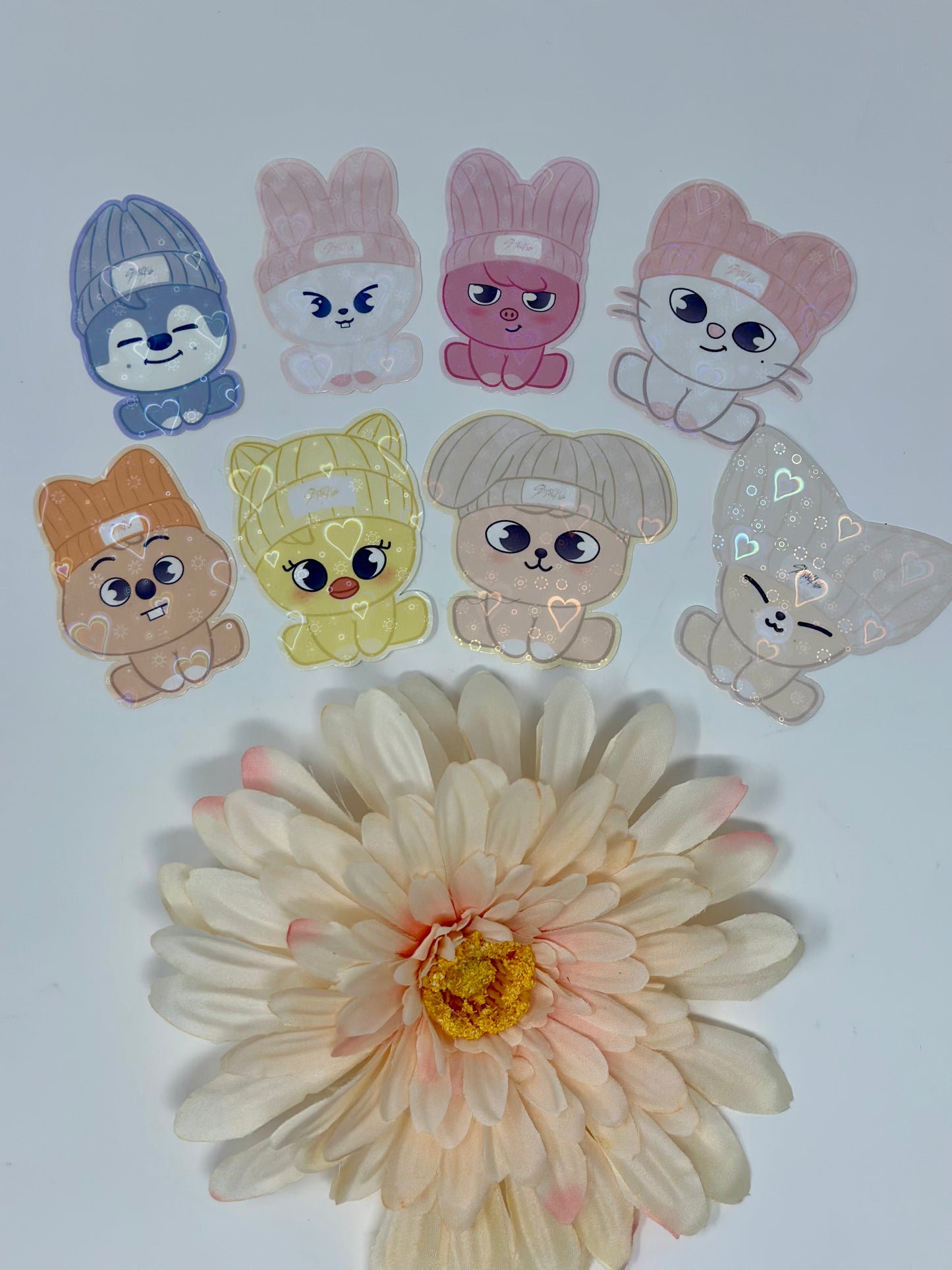 🐾 SKZOO with Beanies Vinyl Sticker – Cozy Looks, Ultimate Bias Energy! 🧢