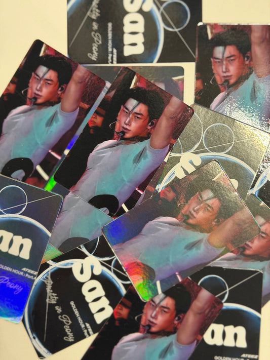 🔥San (ATEEZ) “Adrenaline” Music Core Lomo Photocard