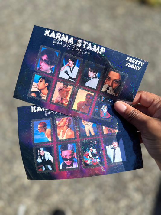 SKZ Karma Stamp Sticker Sheets