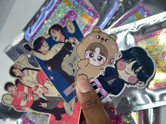 🎁 SKZ Mystery Sticker Pack – 22 Designs to Collect!