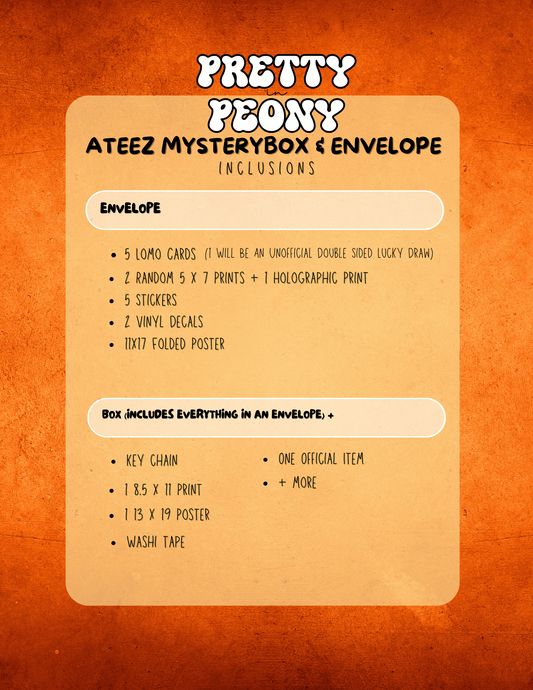 🎁 Ateez Mystery Envelope & Box