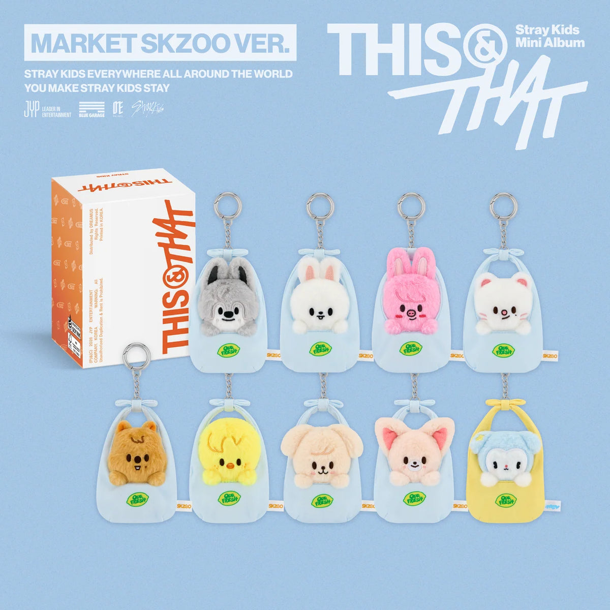 [Pre Order] STRAY KIDS MINI ALBUM [ THIS & THAT ] MARKET
SKZOO VER.