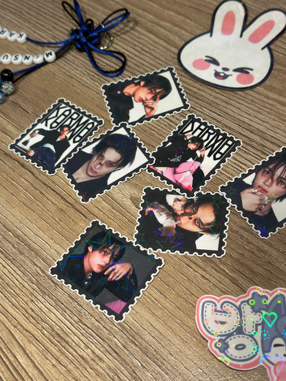 SKZ Karma Stamp Holographic Stickers
