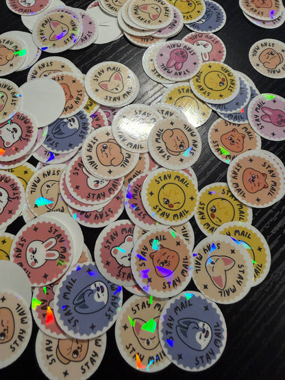 💌 Stay Mail Shipping Stickers Round Edition