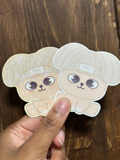 🐾 SKZOO with Beanies Vinyl Sticker – Cozy Looks, Ultimate Bias Energy! 🧢