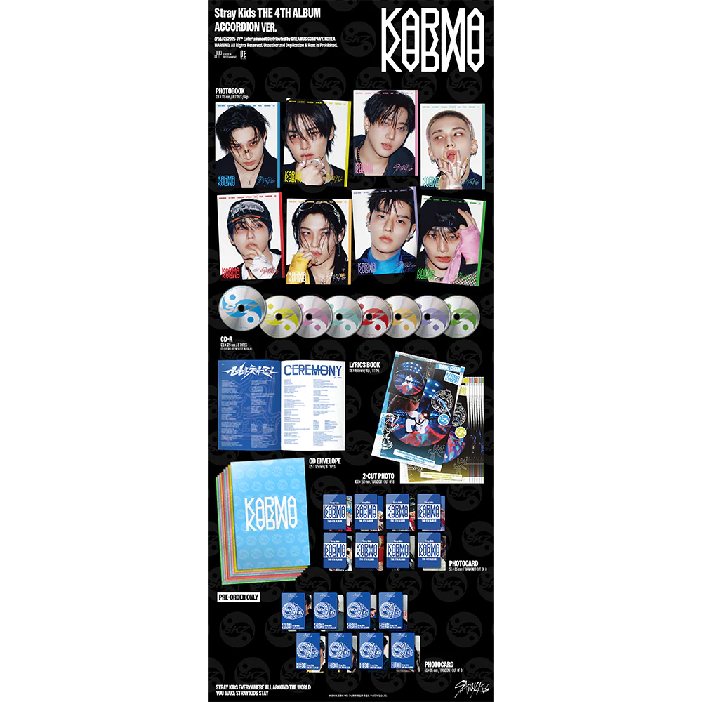STRAY KIDS - KARMA 4TH ALBUM SOUNDWAVE GIFT ACCORDION VER