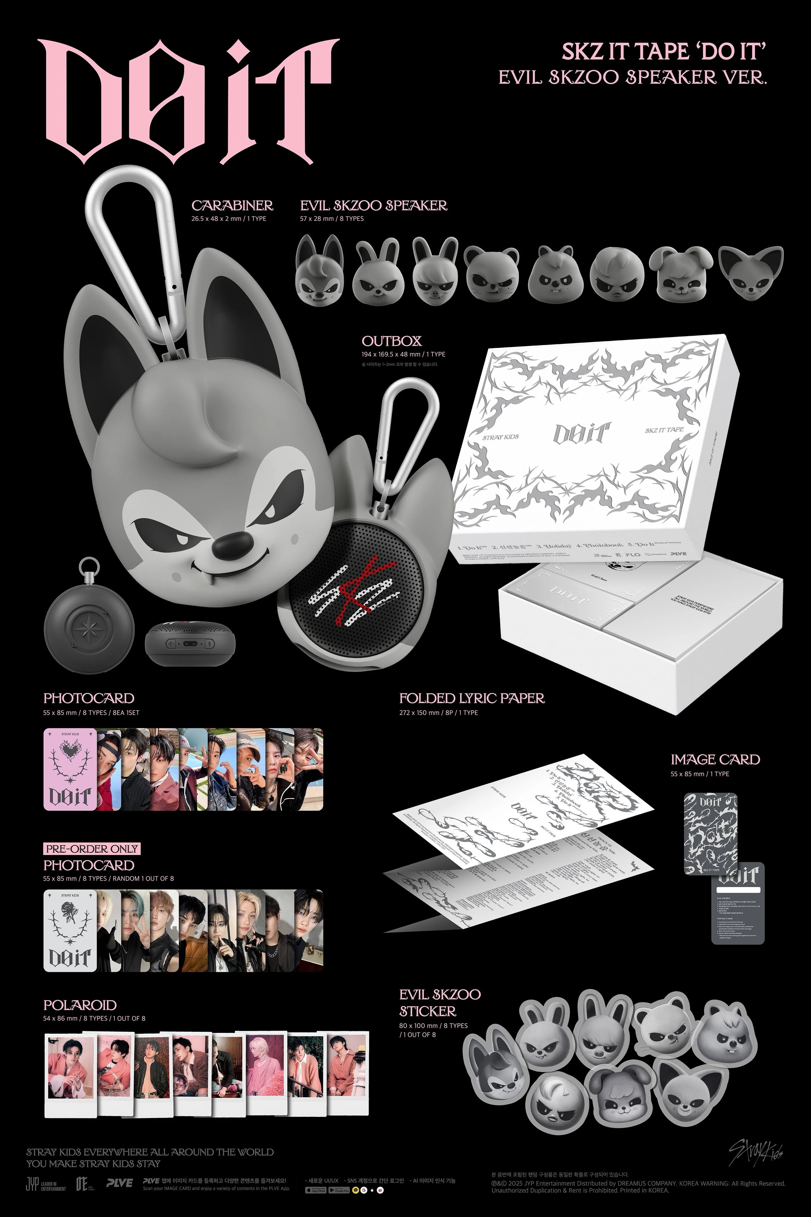 STRAY KIDS - DO IT SKZ IT TAPE ALBUM EVIL SKZOO SPEAKER VER-thumbmail-2