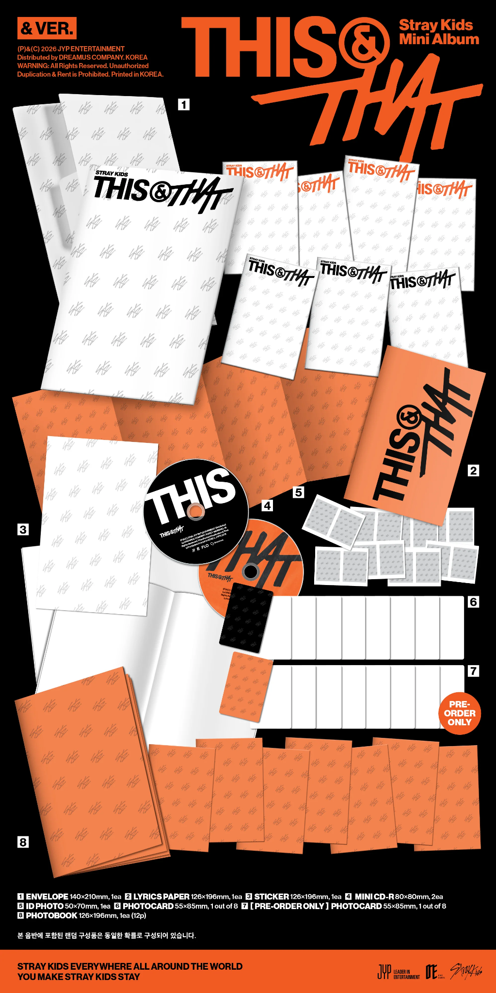 [Pre-Order] STRAY KIDS - THIS & THAT 10TH MINI ALBUM (& Ver)-thumbmail-2