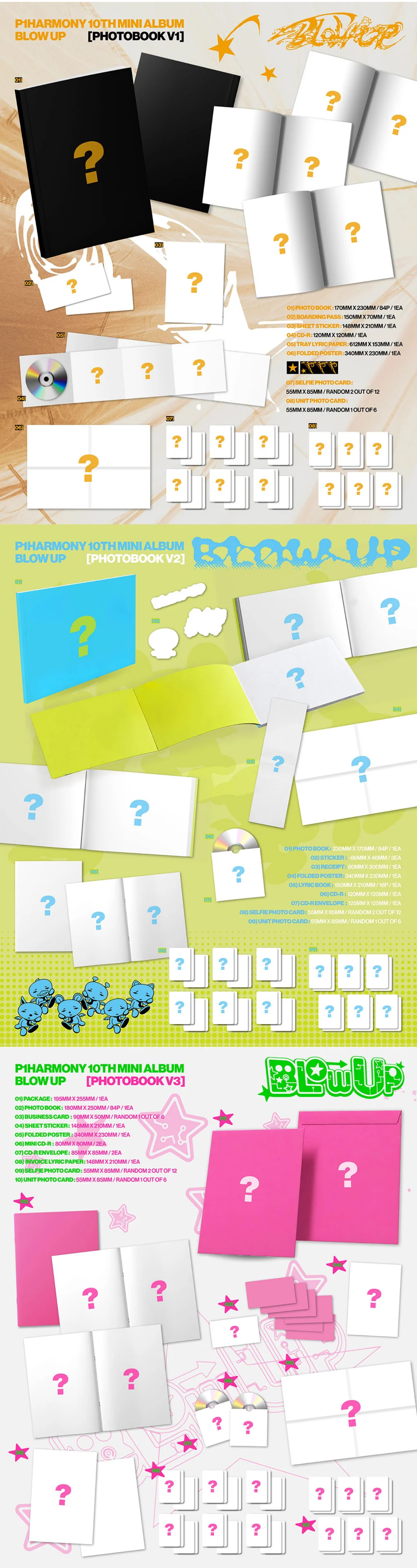[Pre Order] P1HARMONY - BLOW UP 10TH MINI ALBUM PHOTOBOOK VER-thumbmail-2