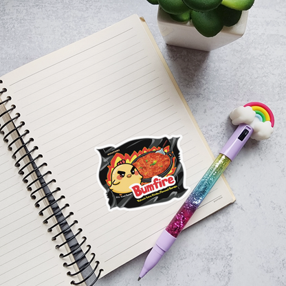 Bumfire Ramyeon Vinyl Sticker, Spicy Chicken Ramen sticker