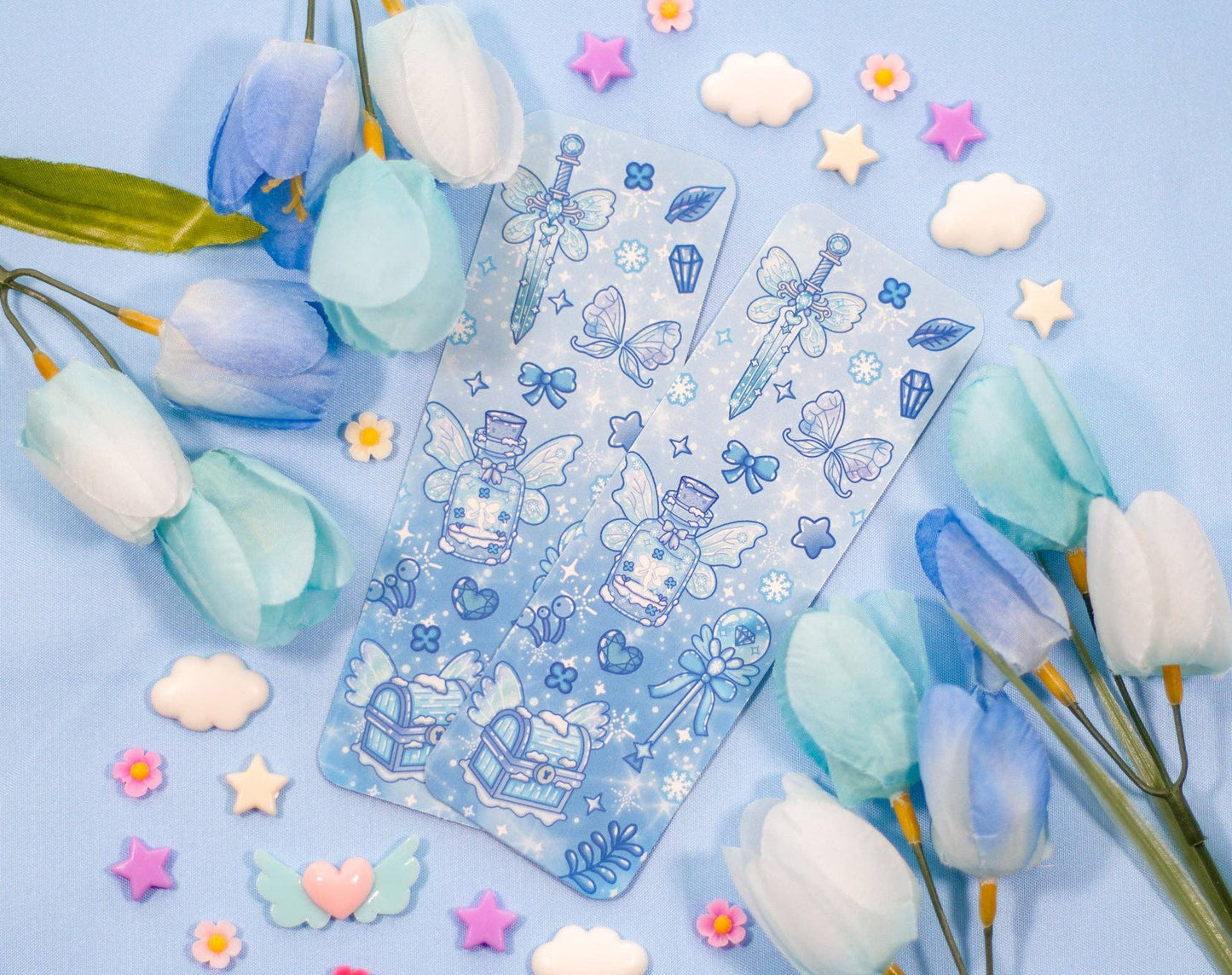 ❄️ Frozen Fairy Bookmark – Glossy & Double-Sided! 🧚‍♀️