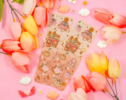 🏡 Cozy Cottage Bookmark – Glossy & Double-Sided! 🌼
