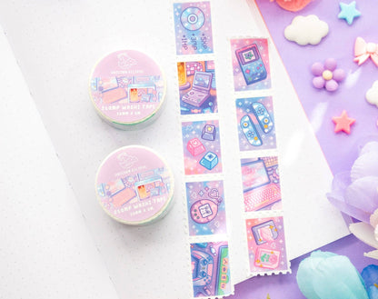 🎮 Game Time Stamp Washi Tape – Playful Vibes for Your Journal!