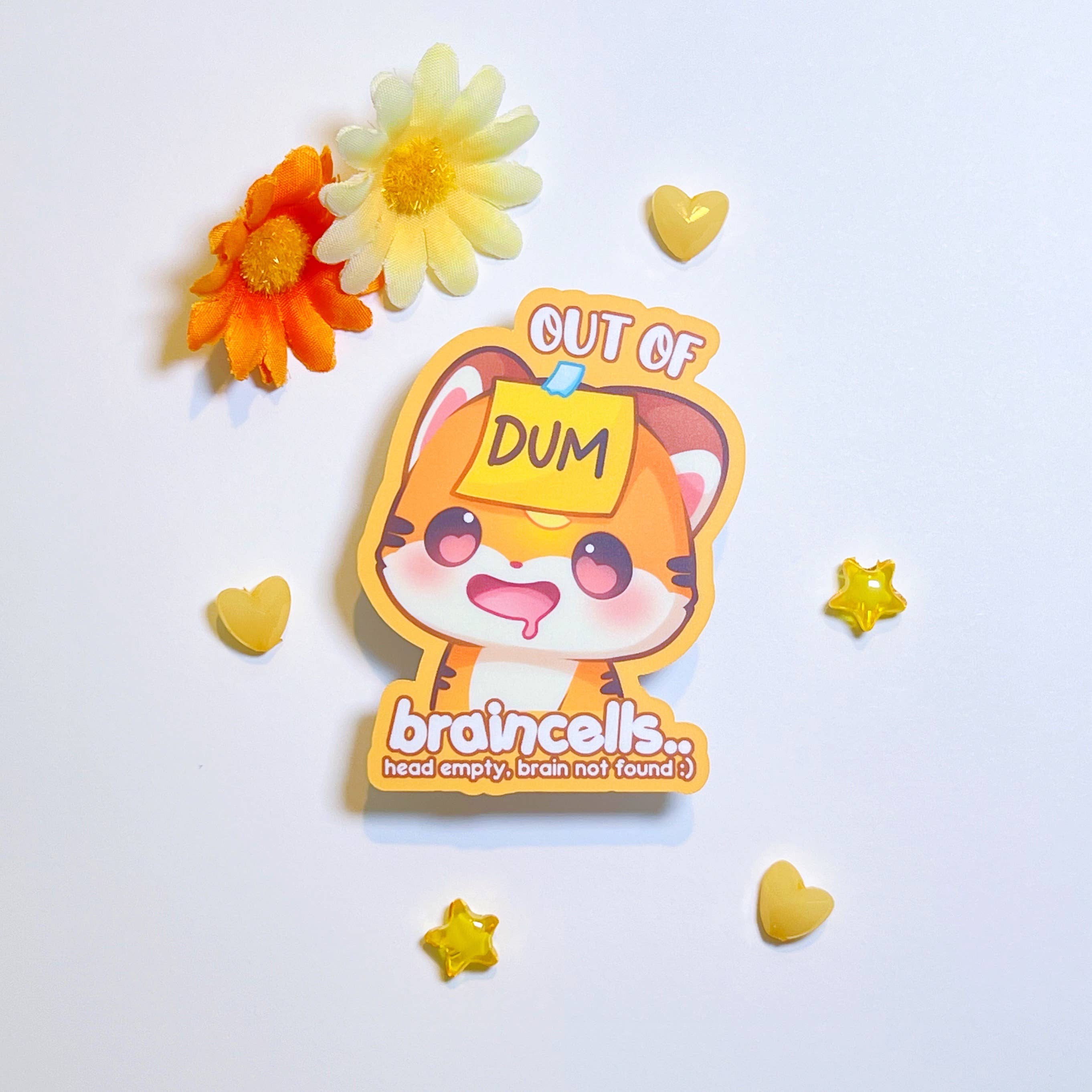 Out of Braincells Vinyl Sticker-thumbmail-2