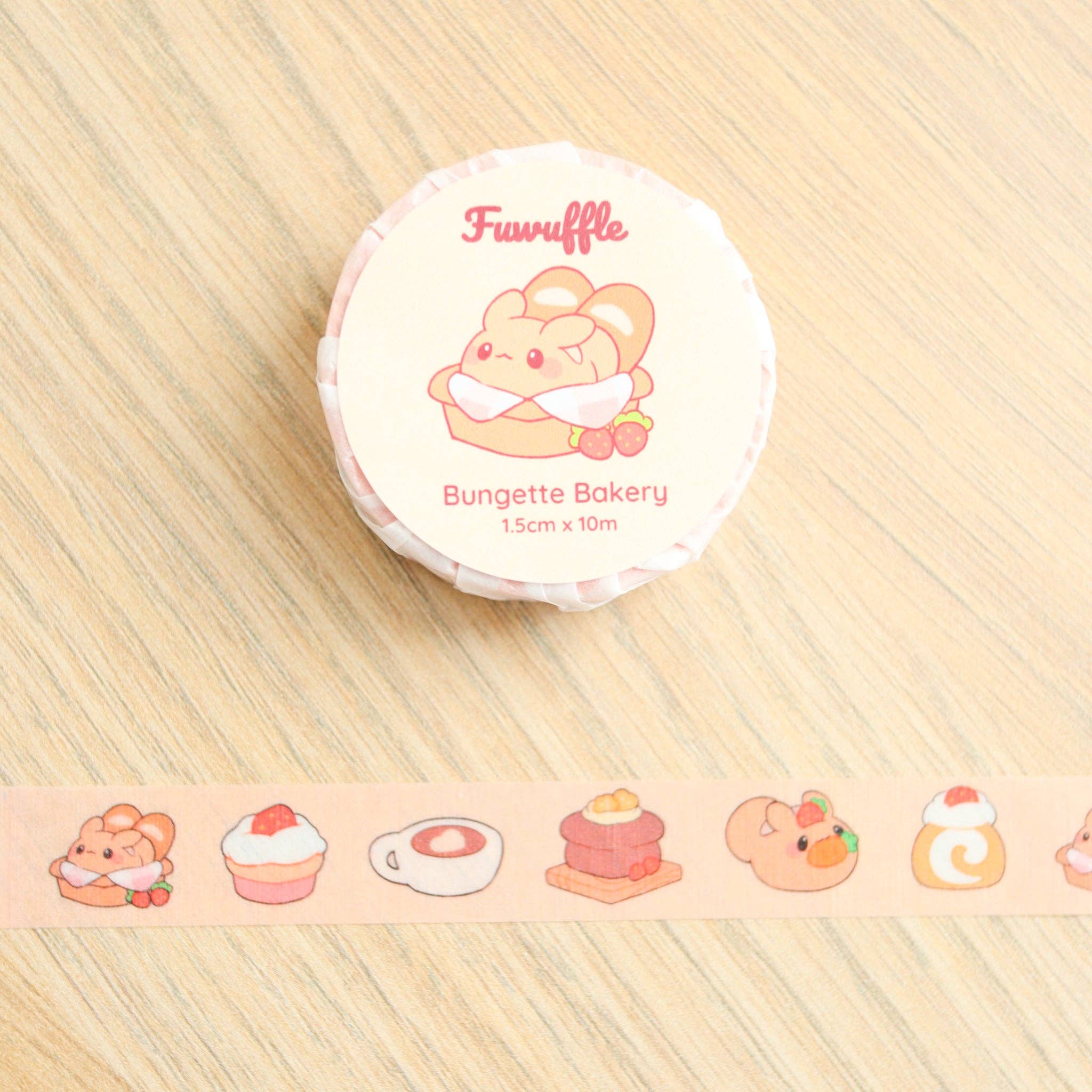 🐰 Bunny Bakery Washi Tape – Baked Goodness & Fluffy Friends!-thumbmail-2