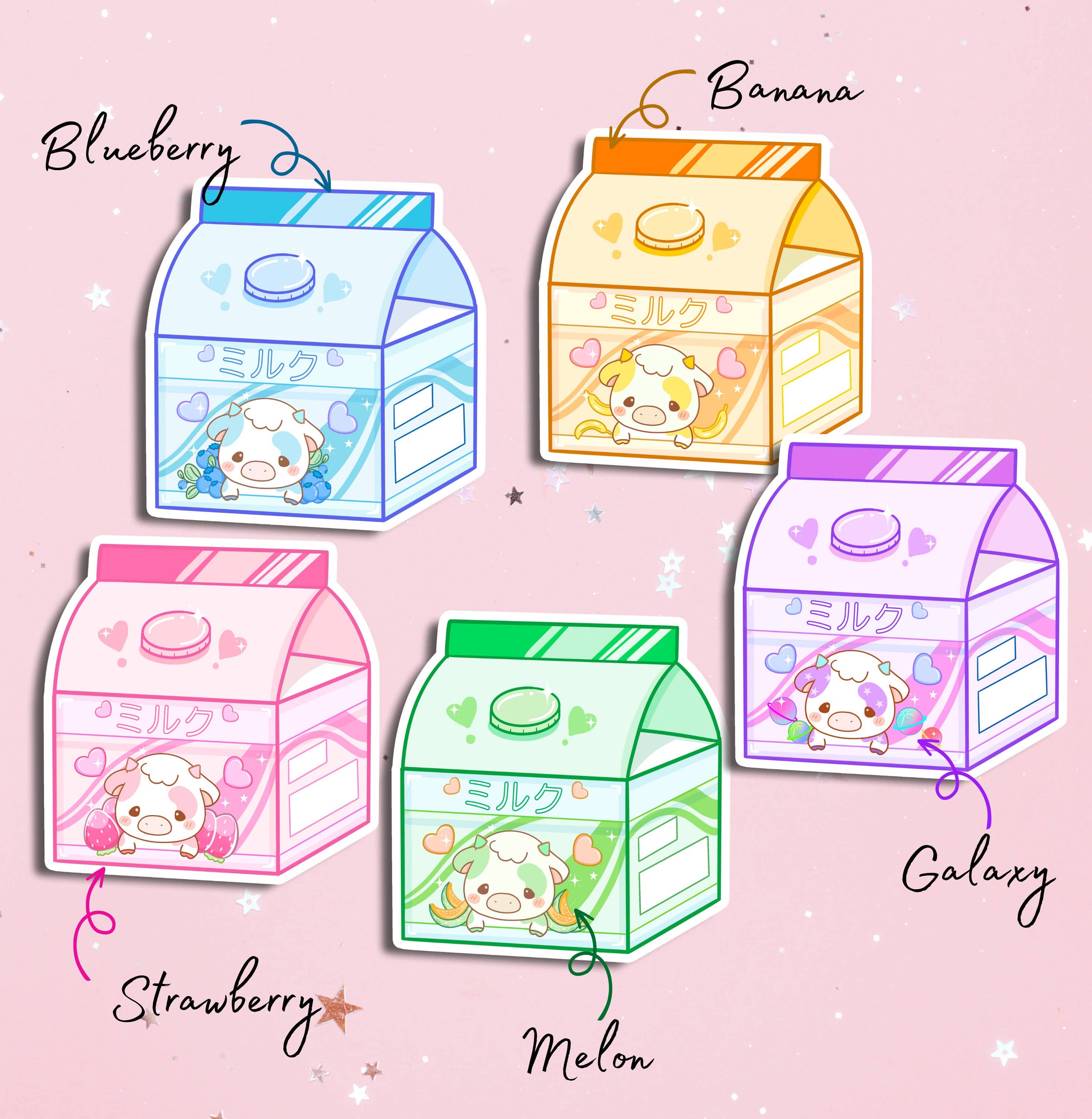 Cow Milk Carton Sticker Set-thumbmail-3