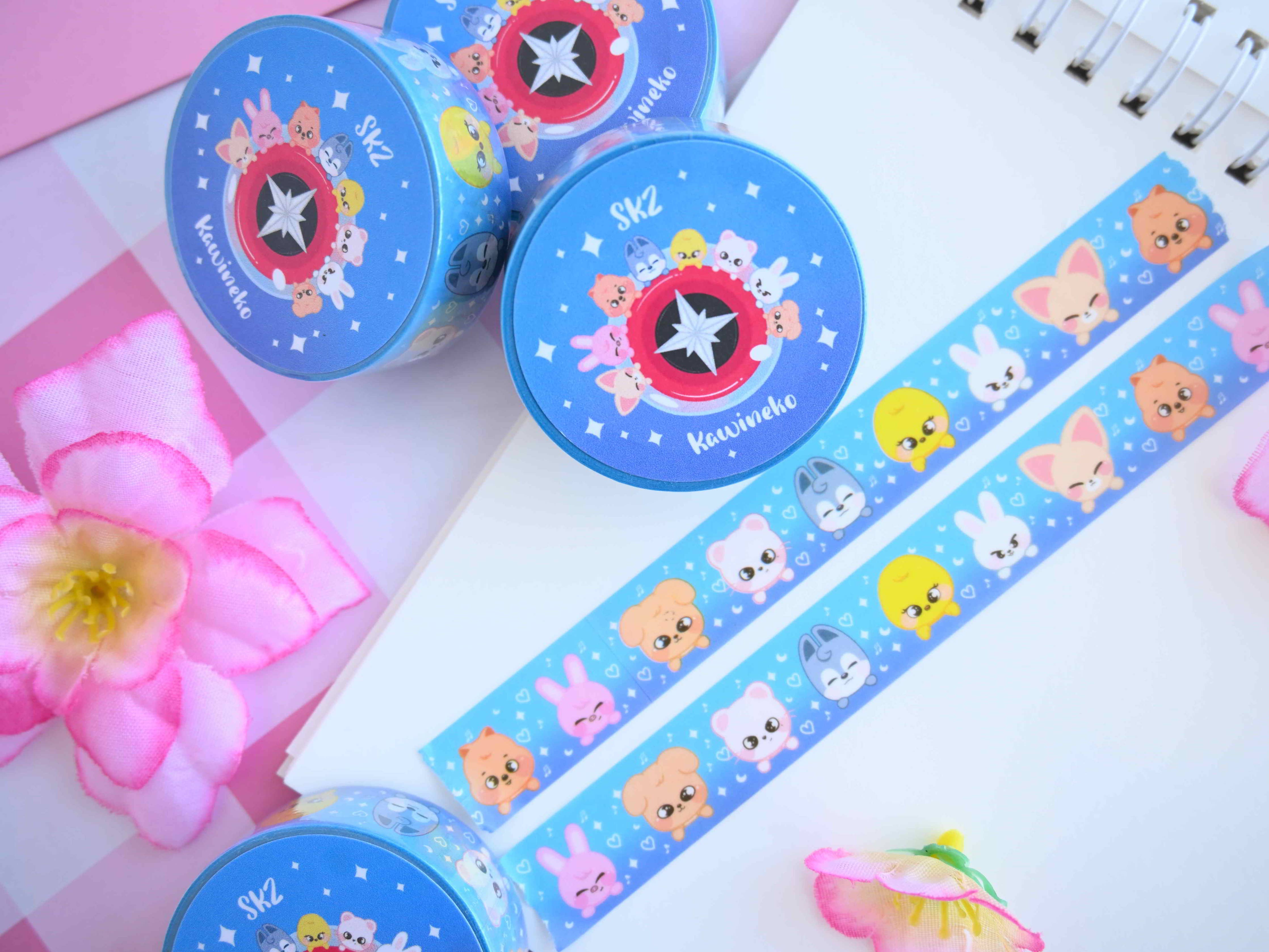 🎀 SKZOO Washi Tape – Adorable Idol Friends! 🌸-thumbmail-6