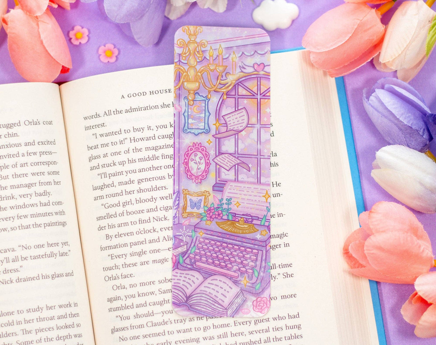 🎓 Pastel Academia Bookmark – Glossy & Double-Sided! 💼