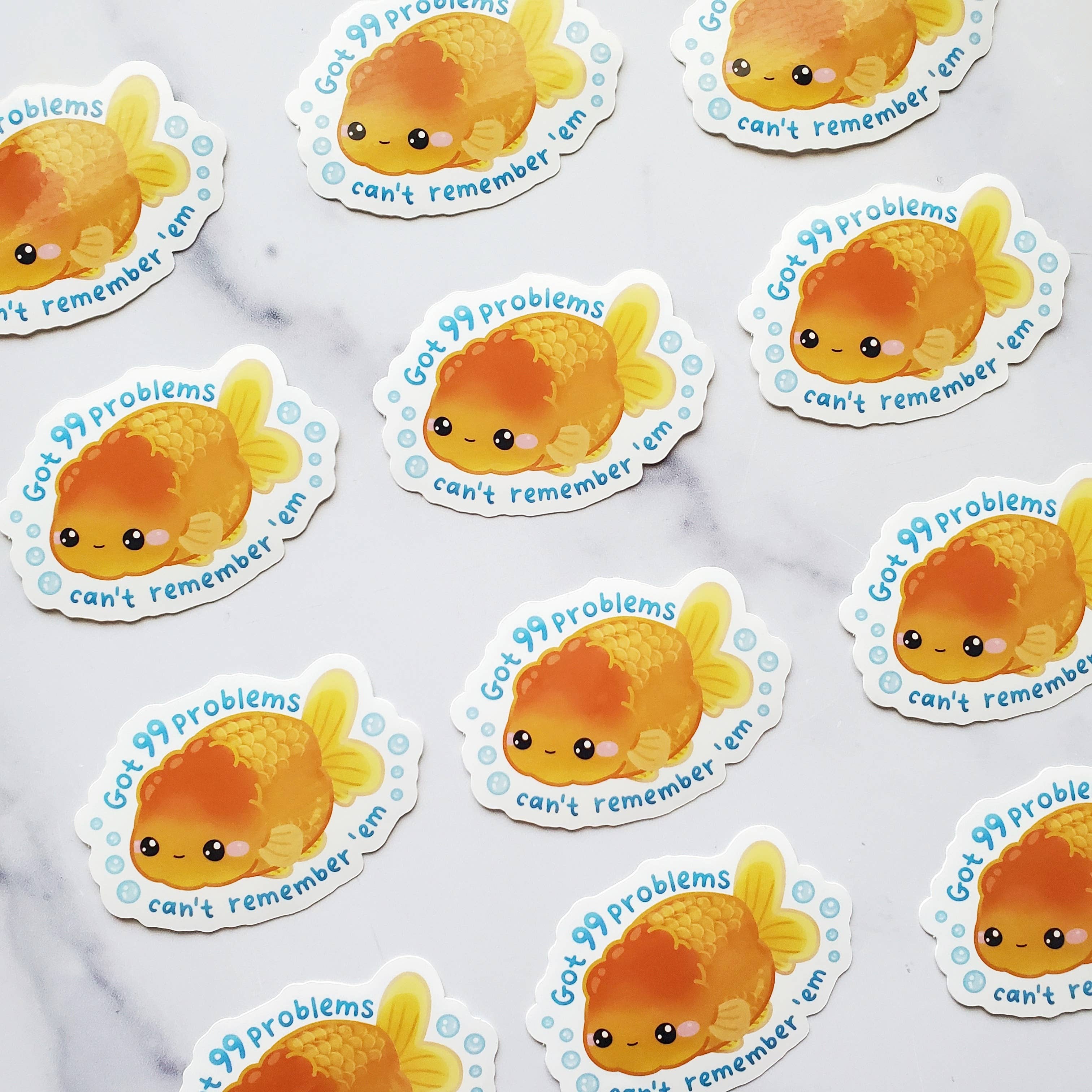 99 Problems Goldfish Sticker-thumbmail-2